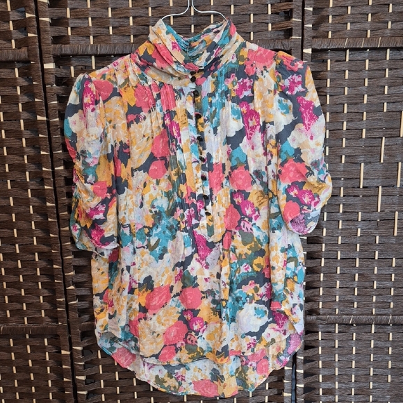 Maeve Tops - Maeve Multicolor Floral Blouse